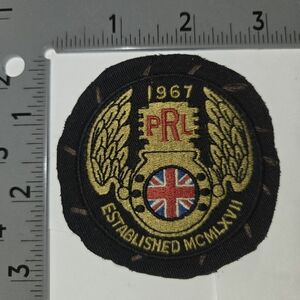 Polo Ralph Lauren Patches Prl Uk 1967 Motorcycle Black and Gold Patch